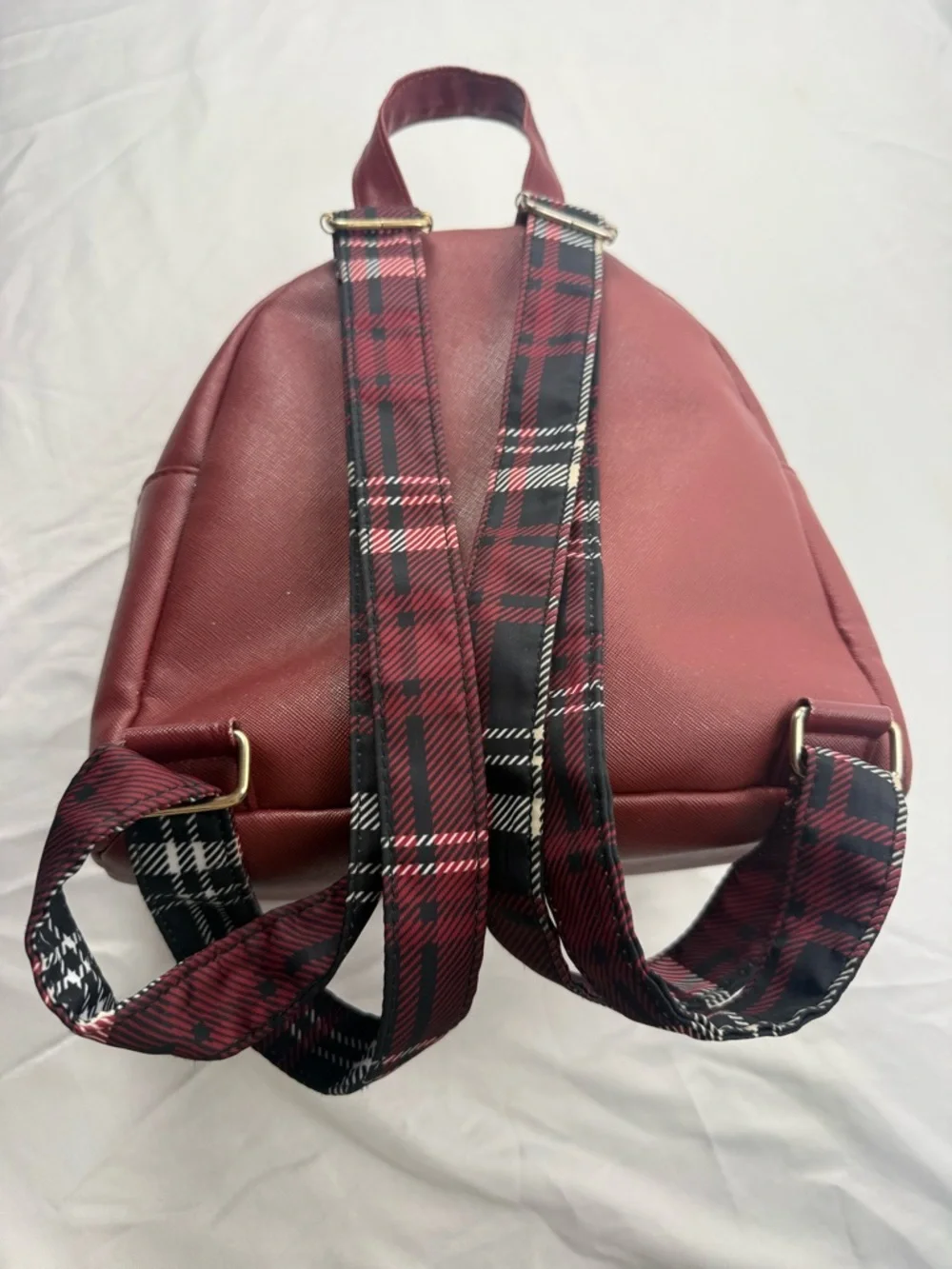 Bioworld Harry Potter Mini Backpack Hogwarts Red Plaid Straps - Picture 10 of 12